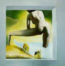 Haga click para ver la imagen ampliada 1977_03_dalh lifting the skin of the mediterranean sea to show gala the birth of venus (stereosco.jpg